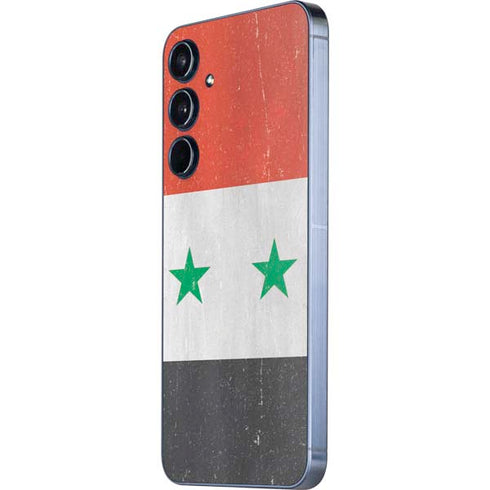 Syria Flag Distressed Galaxy A36 5G Skin